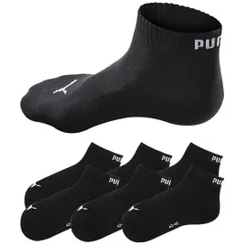 Puma Quarter Socken, 6er Pack Stretch-Quarter Plain ECOM 6P schwarz 47-49