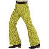 W WIDMANN MILANO Party Fashion WIDMANN MILANO Party Fashion - 70er Jahre Herrenhose, Schlaghose, Flower Power, Disco Style, Party Outfit, Faschingskostüme