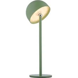 OTTO home Tischleuchte Akku Tischlampe Gerrin Indoor Outdoor, magnetischer Flaschenaufsatz, Dimmfunktion, Memoryfunktion, LED fest integriert, Warmweiß, Pilzlampe Flaschenaufsatz, Regulierung der Lichtstärke, Pilz, Lampe grün