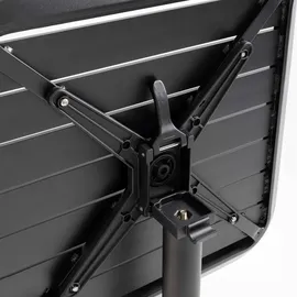 Oviala Gartentisch 60 x 60 x 108 cm Schwarz