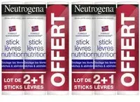 Neutrogena soin des lèvres Rouge(S) À Lèvres 2x15 g