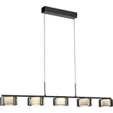 Paul Neuhaus Paul Neuhaus, Pendelleuchte, LED Pendellampe RIKA manuell höhenverstellbar, stufenlos dimmbar, Memoryfunktion (5000 lm)