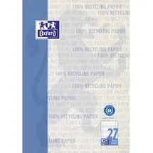 Oxford Briefblock Recycling A4 liniert Blau