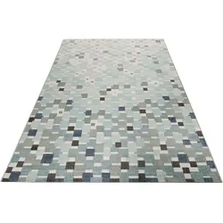 Esprit Outdoorteppich »Pacific«, rechteckig, 0,4 mm Höhe, pflegeleicht, im Mosaik-Muster, ideal für Terrasse, Küche, Wohnzimmer ESPRIT blau B: 133 cm   1 St.