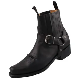 Sendra Biker Stiefelette 6445 Schwarz - Schwarz - 42