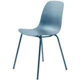 Boxxx Stuhl, Hellblau, Kunststoff, Rundrohr, 50x84x50 cm, Typenauswahl, abwischbar, Esszimmer, Stühle, Esszimmerstühle, Schalenstühle