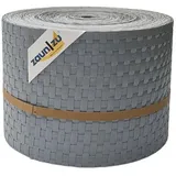 zaunzu® Sichtschutzstreifen Rattan 26 m Hellgrau