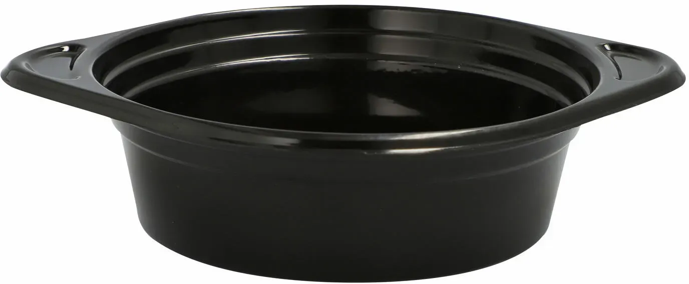 Mehrweg Suppenschalen Suppenterrinen mit Anfasser 500ml O15,6cm schwarz, 12 Stk.