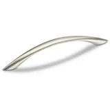 SO-TECH® Möbelgriff Bügelgriff HE08 BA 96 - 128 mm - incl. Schrauben, Griff Schrankgriff Schubladengriff - incl. Schrauben silberfarben Bohrlochabstand: 128 mm