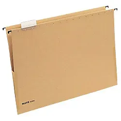 Leitz Alpha Hängetaschen DIN A3 V-Boden Naturbraun Blauer Engel UZ14b (Recyclingpapier Schreibwaren) Anteil recycelter Pappkarton 100%