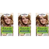 3x Poly Palette naturals Permanente Haarfarbe 8-0 Hellblond EAN4015100744453