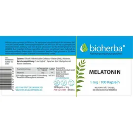 Bioherba Melatonin 1 mg Kapseln 100 St.