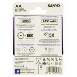 Panasonic eneloop Pro (ehem. Sanyo eneloop Pro) Technology 8er Pack HR-3UWX 2500mAh und AccuCell Akkubox