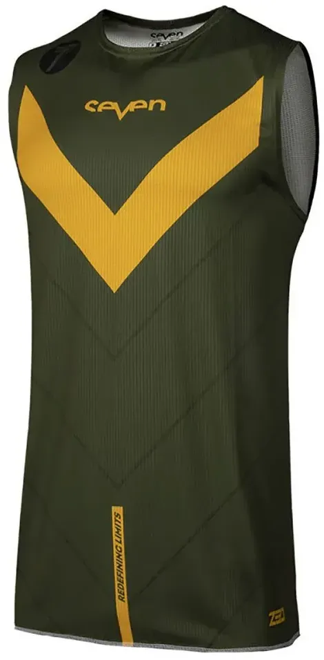 Seven Zero Victory Over ärmelloses T-shirt - Olive - XL