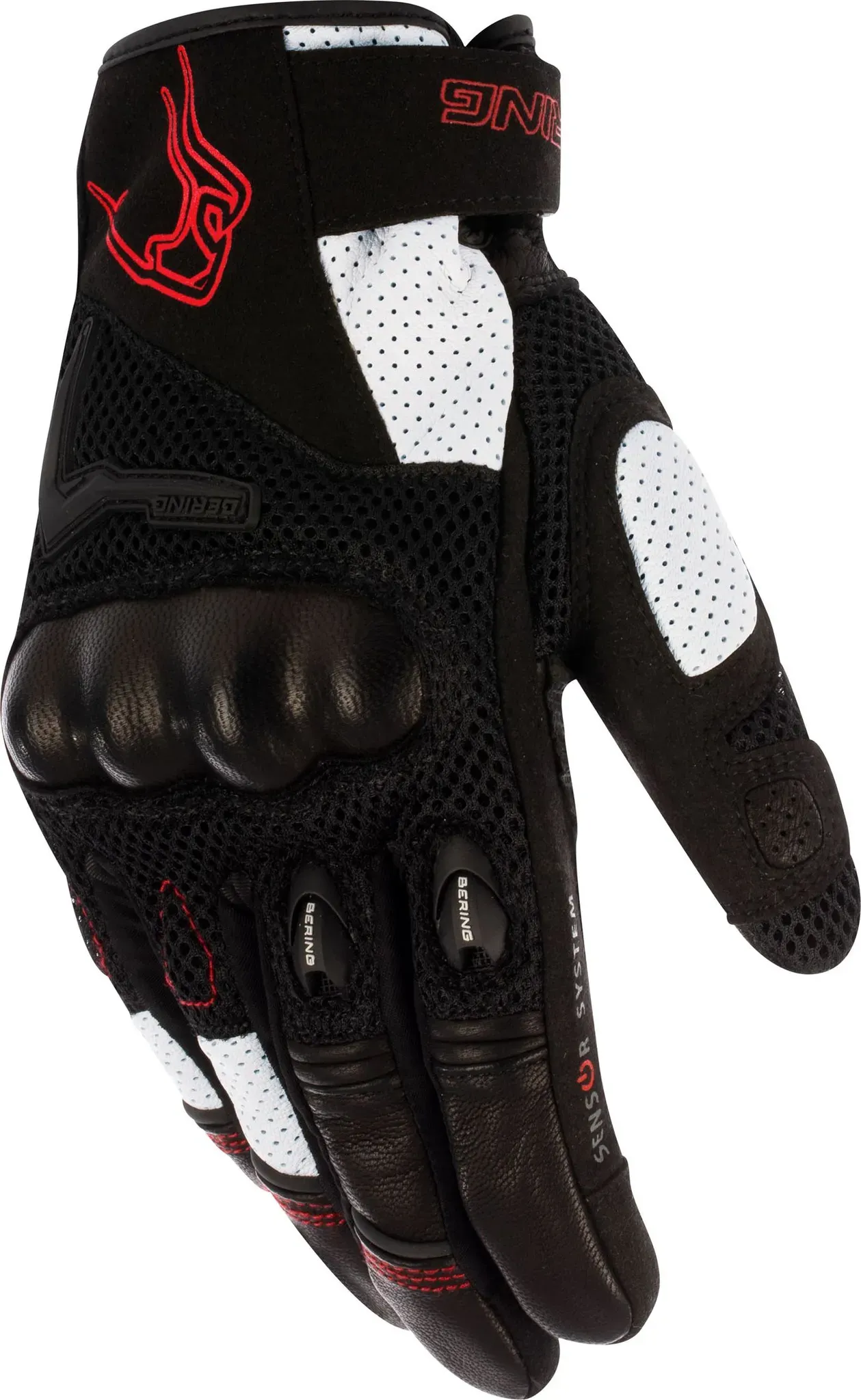 Bering Planet, gants - Noir/Blanc/Rouge - T9