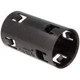 tecuro Verbindungsmuffe Dn 80 für Drainagerohr - Kabelschutzrohr, mit Klicksystem, Pp-schwarz