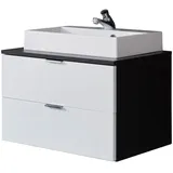VCM ebuy24 Waschbeckenschrank ConceptOne Bad Waschbeckenunterschrank 2 Schublade grau