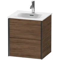 Duravit XViu Waschtisch-Unterschrank XV41310B221 51x42x55,7cm, 2 Schubkästen, schwarz matt,