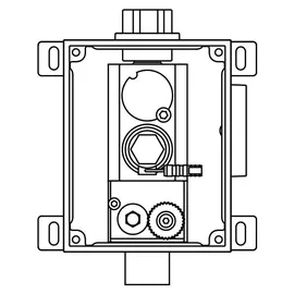 WimTec Rohbauset Typ 121803 W5 Unterputz Einheit für Sanitärinstallationen, 1 Stk. - Weiß