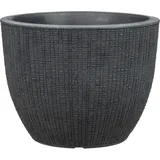 Scheurich Pflanzgefäß Barceo Ø 47 x 47 cm Stony black