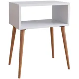 VCM Nachtschrank Singol 44,5 x 30 x 60 cm Weiß