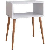 VCM Nachtschrank Singol 44,5 x 30 x 60 cm Weiß