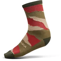 Endura Peak Cycling Socks, Tweed Green, S-M