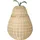 Ferm Living Aufbewahrungskorb Pear geflochten aus Rattan 35 x 35 x 40 cm grün