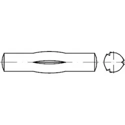 ISO 8742 Knebelkerbstift, ST 8x40 HP