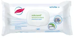 Schülke mikrozid® sensitive wipes Desinfektionstücher 70003102 , 1 Packung = 80 Tücher, premium maxi