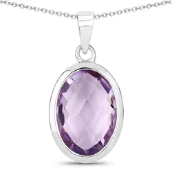 Rafaela Donata Kette Sterling Silber Lemonquarz in Purple Damen 