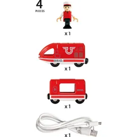 BRIO Roter Akku-Reisezug (33746)