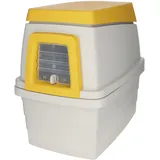 Kerbl Kaninchenbau Bunny Base Komplettset, grau/orange, L 58 x B 38,5 x H 55 cm