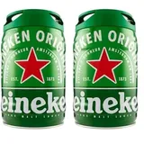 Heineken Pils Bier (1 x 5 l Fass) - Draught Keg Bier-Fass mit Zapfhahn, 5% Alkoholgehalt, 100% natürliche Zutaten, erfrischend milder Geschmack (Packung mit 2)