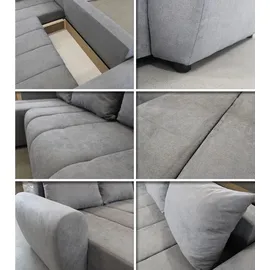 Sofnet Ecksofa Cleo L mit Schlaffunktion - Sofa mit Bettkasten, Polsterecke, Couchgarnitur, Eckcouch, Couch, Sofagarnitur - Ottomane Universal Beige (Soro 23)