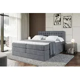 altdecor Boxspringbett VIONE KING - 160 x 200 - H3/H4 - Dunkelgrau