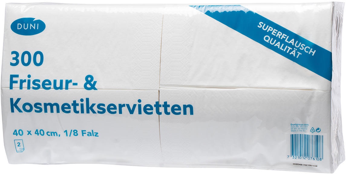 Duni Friseur- & Kosmetikservietten Pro Packung 300 Stück