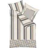 KAEPPEL Avion Gestreift Braun 135 x 200 cm + 80 x 80 cm
