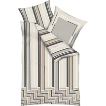 KAEPPEL Avion Gestreift Braun 135 x 200 cm + 80 x 80 cm