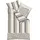 KAEPPEL Avion Gestreift Braun 135 x 200 cm + 80 x 80 cm