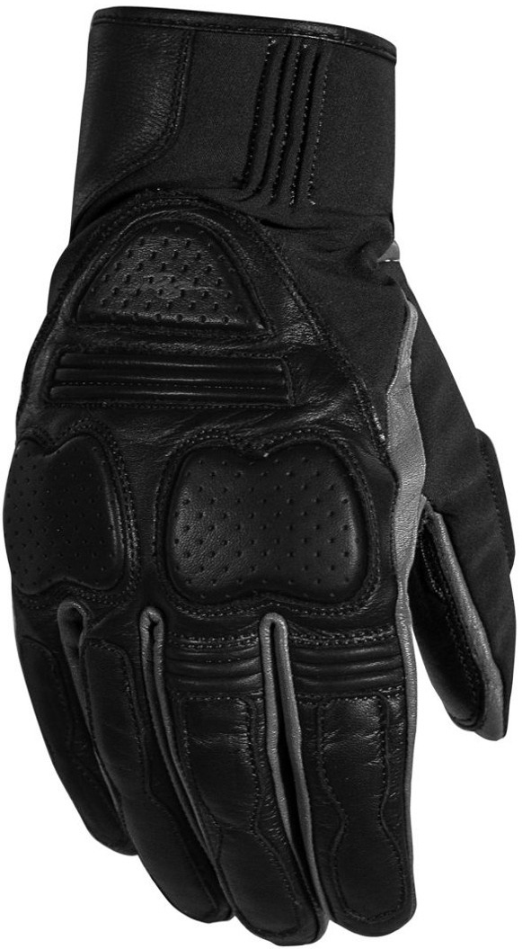 Rusty Stitches Chris De Handschoenen van de motorfiets, zwart-grijs, 4XL