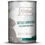 MjAMjAM Katze 6x400g saftiges Hühnchen mit Spinat