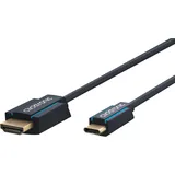 Clicktronic 3m USB C zu HDMI Adapter für TV – USB-C auf HDMI 2.0 Adapterkabel 4K 60Hz - Thunderbolt 3 Kompatibel - Kompatibel mit iPad Pro Air, MacBook Pro, iMac, Galaxy, Surface Book 2, XPS 15/13