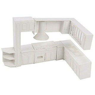 ZAYRAY Puppenhaus Miniatur Spielzeug Haus Schrank Kuechenmoebel Formen Wohnkultur Kit