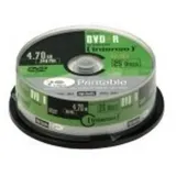 Intenso - 25 x DVD-R (G) - 4.7 GB 16x - mit Tintenstrahldrucker bedruckbare Oberfläche