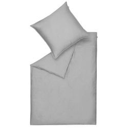 SCHÖNER WOHNEN-Kollektion Bettwäsche Pure 155 x 220 cm Satin Grau