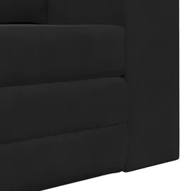 vidaXL Boden Schlafsofa 2-in-1 Schwarz 148x71x83 cm Samt