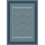 BASSETTI Maser Plaid aus 100% Baumwolle in der Farbe Azurblau B1, Maße: 135x190 cm - 9326031