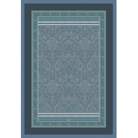 BASSETTI Maser Plaid aus 100% Baumwolle in der Farbe Azurblau B1, Maße: 135x190 cm - 9326031