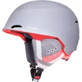 Alpina A9206 Skihelm, Silver-Flamingo Matt, 53-57 cm